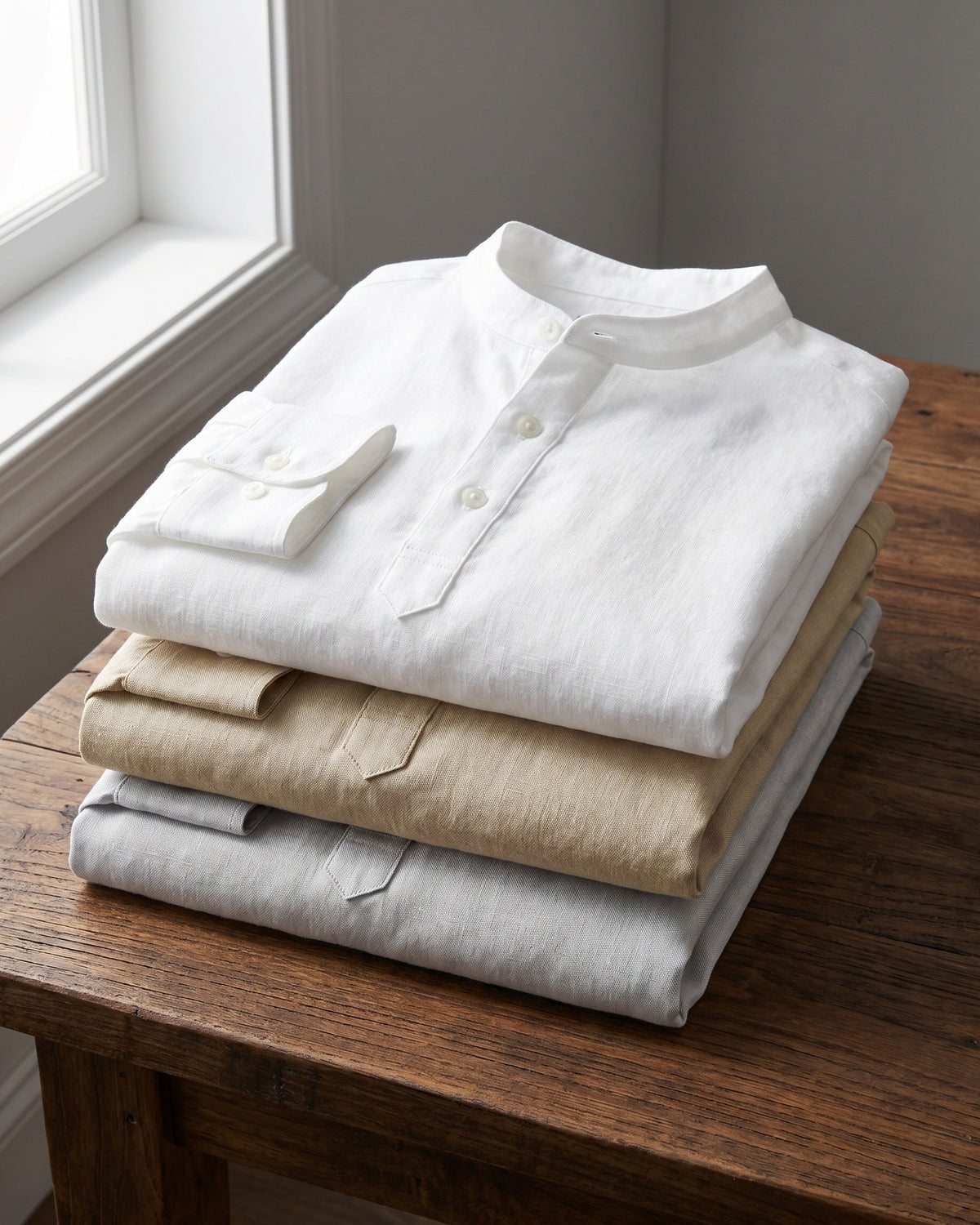 Vincenzo Cotton Linen Shirt